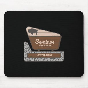 Seminoe State Park Wyoming Welcome Sign Vacation Mouse Pad