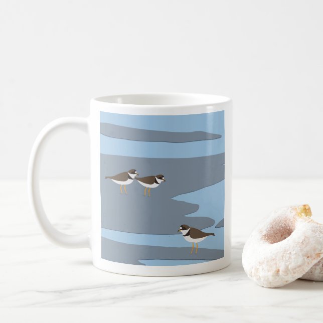 Semipalmated plover mug (With Donut)