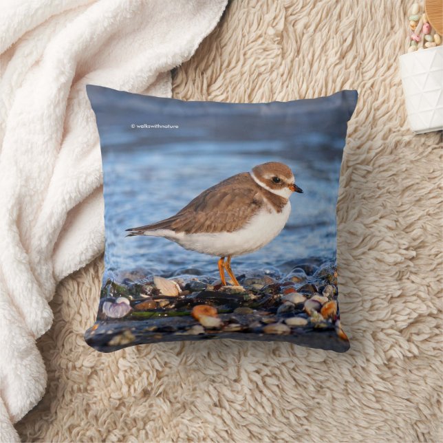 Semipalmated Plover Shorebird at the Beach Cushion (Blanket)