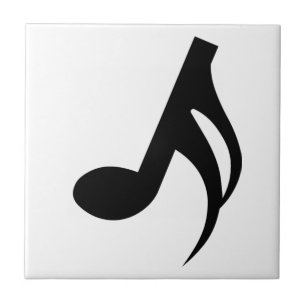 Semiquaver Musical Note Ceramic Tile