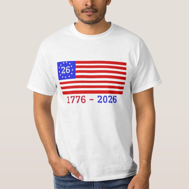 SEMIQUINCENTENNIAL: 1776 - 2026 T-Shirt (Front)