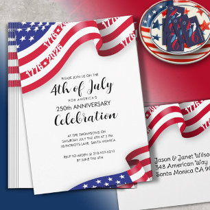 Semiquincentennial 4th Of July Celebration Invitation
