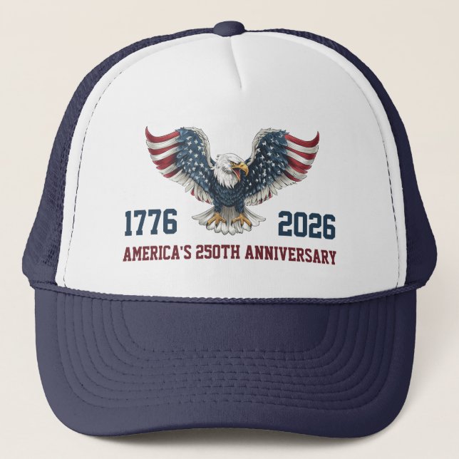 Semiquincentennial America's 250th Anniversary Trucker Hat (Front)