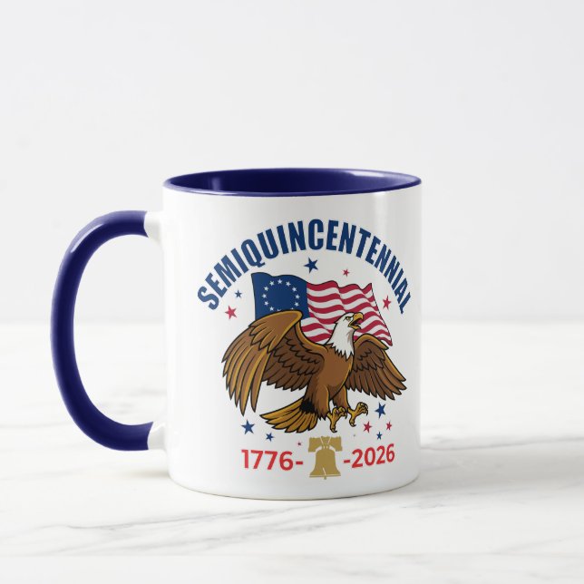 Semiquincentennial Bald Eagle Mug (Left)