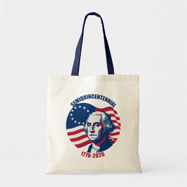 Semiquincentennial George Washington Tote Bag (Front)