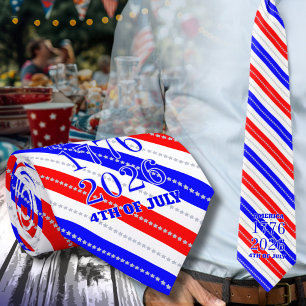 Semiquincentennial Stars & Stripes 1776-2026 Tie