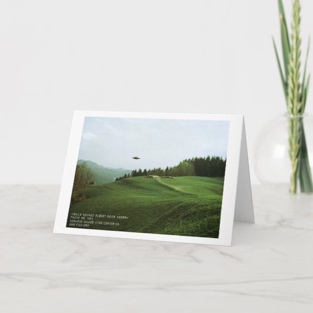 Semjase's Demonstration Flight 1975 Card (Front)