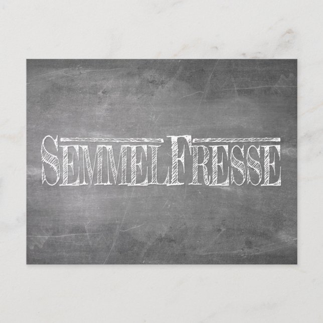 Semmelfresse - weiß holiday postcard (Front)