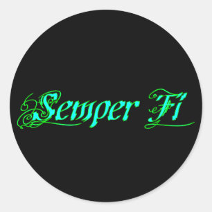 Semper Fi Classic Round Sticker