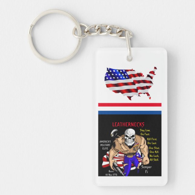 Semper Fi / Leathernecks Key Ring (Front)