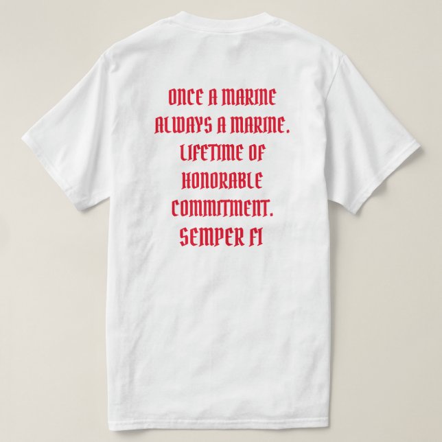 SEMPER FI T-Shirt (Design Back)