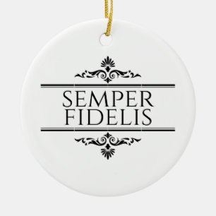 Semper Fidelis Ceramic Ornament