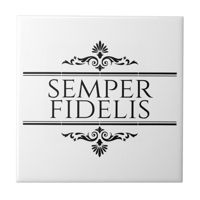 Semper Fidelis Ceramic Tile (Front)