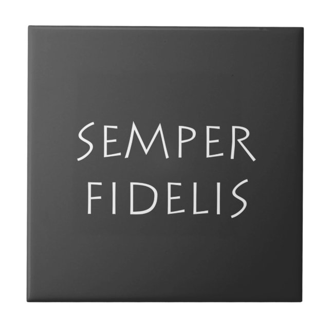Semper Fidelis Ceramic Tile (Front)