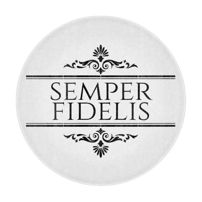 Semper Fidelis Cutting Board (Front)