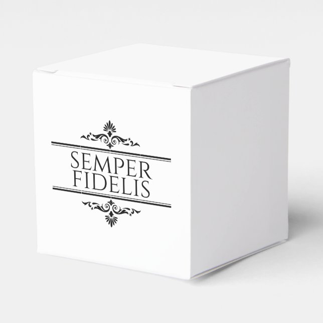 Semper Fidelis Favour Box (Front Side)