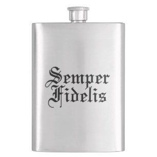 Semper Fidelis Hip Flask