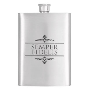Semper Fidelis Hip Flask