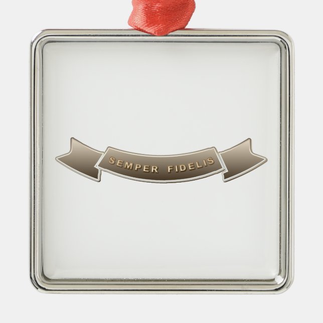 Semper Fidelis Metal Ornament (Front)