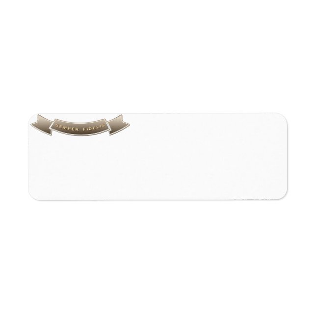 Semper Fidelis Return Address Label (Front)