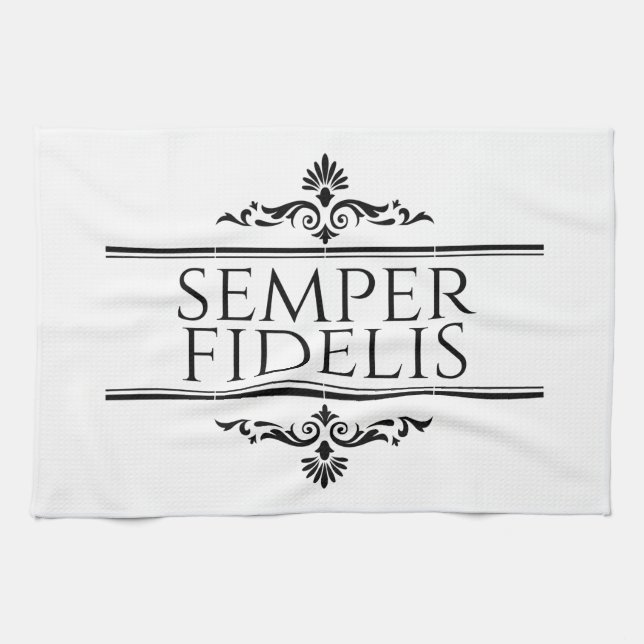 Semper Fidelis Tea Towel (Horizontal)