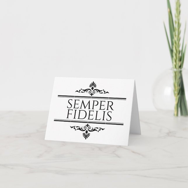 Semper Fidelis Thank You Card (Front)