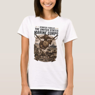 Semper Fidelis USMC Freedom's Defenders Women's T-Shirt