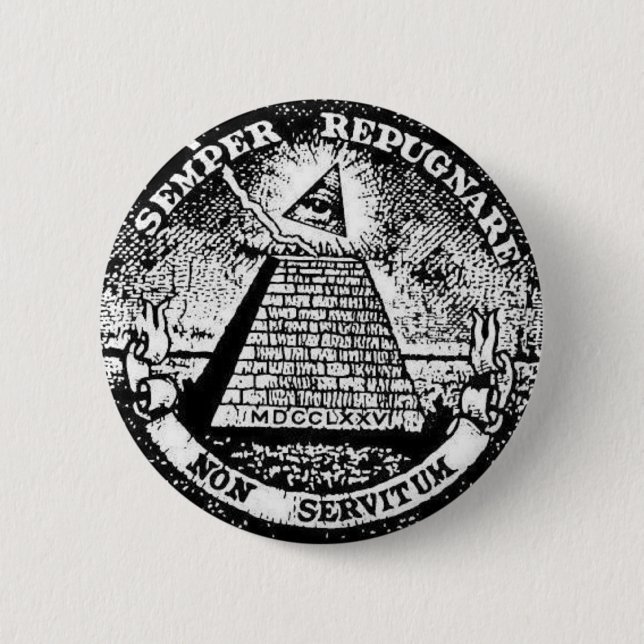 semper repugnare non servitum button (Front)