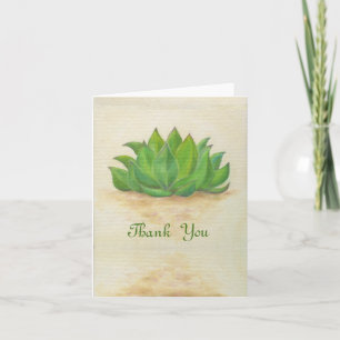 Sempervivum thank you card