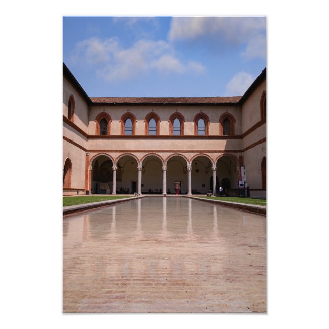 Sempione Park Reflective Pond Photo Print (Front)