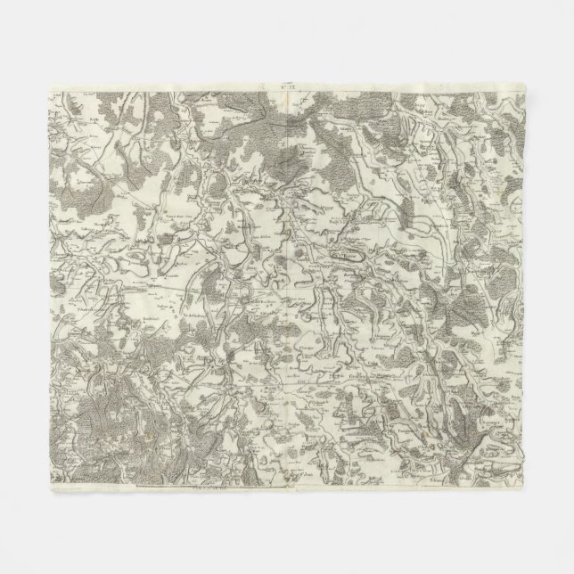 Semur, Montbard Fleece Blanket (Front (Horizontal))