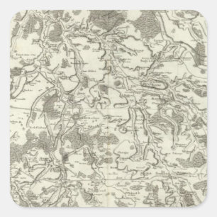 Semur, Montbard Square Sticker