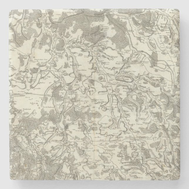 Semur, Montbard Stone Coaster (Front)