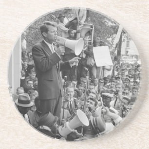 Sen. Robert Kennedy Campaigning for US President Coaster