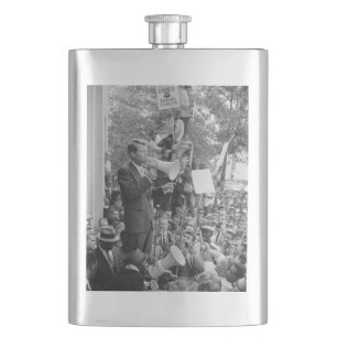 Sen. Robert Kennedy Campaigning for US President Hip Flask