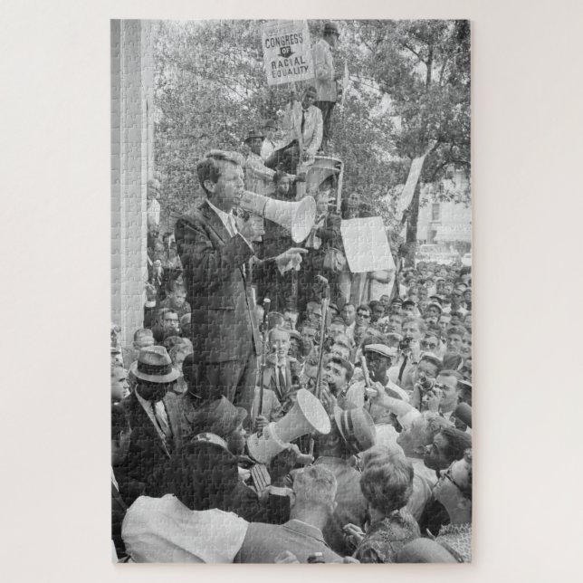 Sen. Robert Kennedy Campaigning for US President   Jigsaw Puzzle (Vertical)