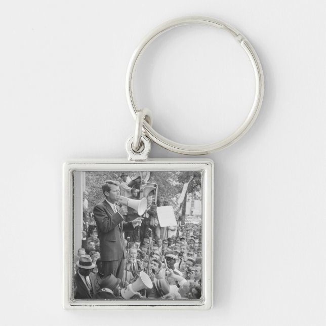 Sen. Robert Kennedy Campaigning for US President   Key Ring (Front)