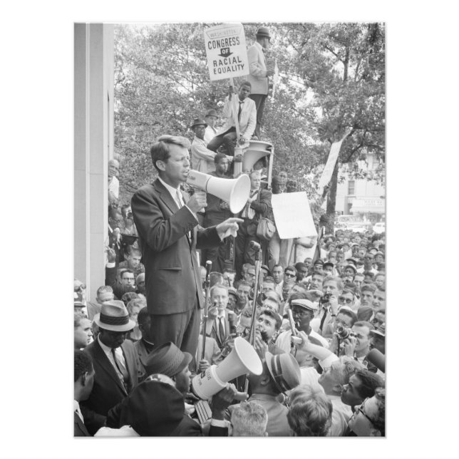 Sen. Robert Kennedy Campaigning for US President   Photo Print (Front)