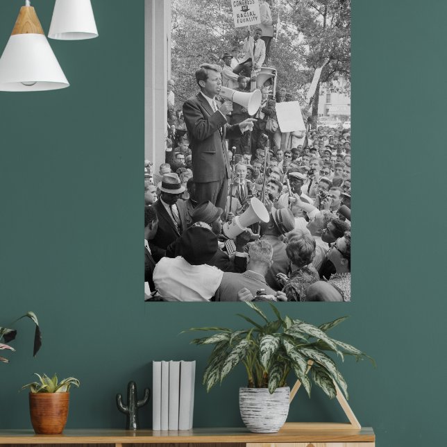 Sen. Robert Kennedy Campaigning for US President   Poster (Living Room 1)