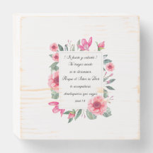 Señal decorativa de madera