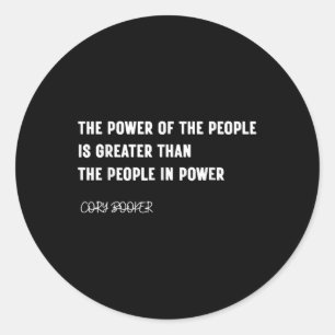Senator Cory Booker Filibuster Cory Filibooker New Classic Round Sticker