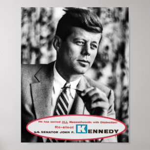 Senator John F. Kennedy 1958 Poster
