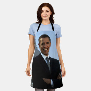 Senator Portrait, American President Barack Obama Apron
