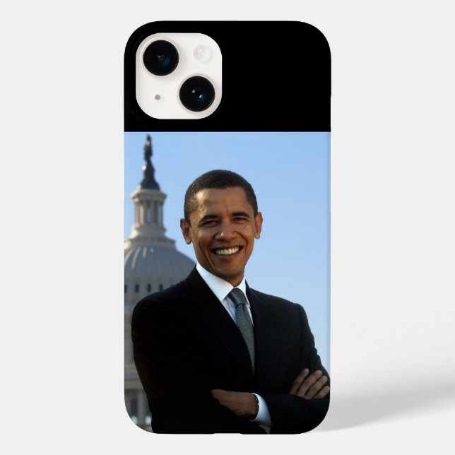 Senator Portrait, American President Barack Obama Case-Mate iPhone Case (Back)