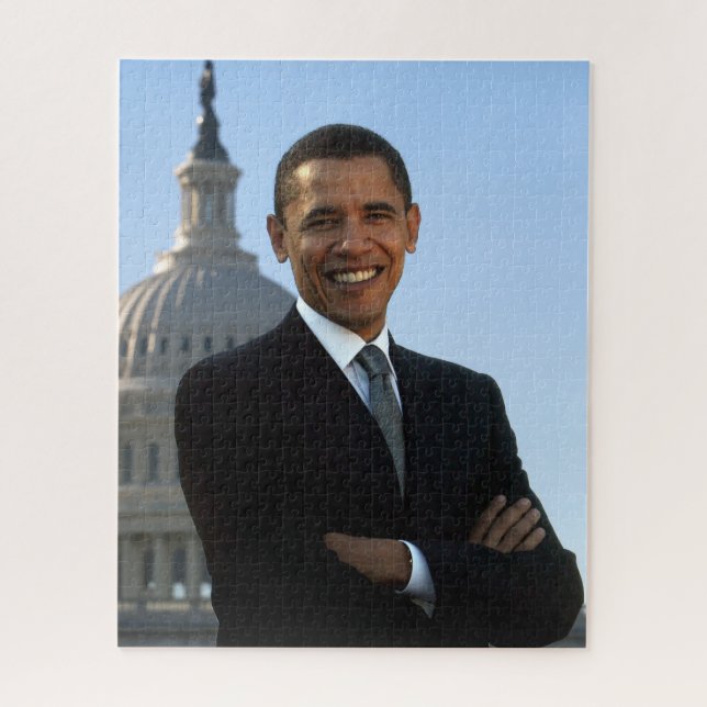 Senator Portrait, American President Barack Obama Jigsaw Puzzle (Vertical)