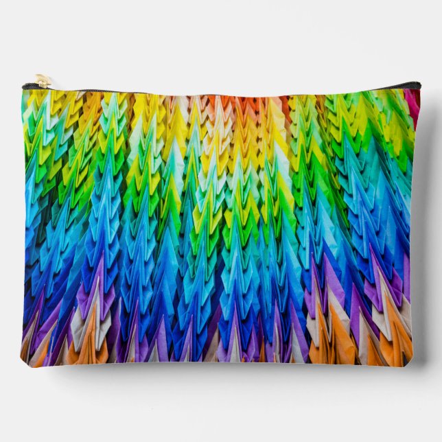 Senbazuru or one thousand origami cranes accessory pouch (Front)