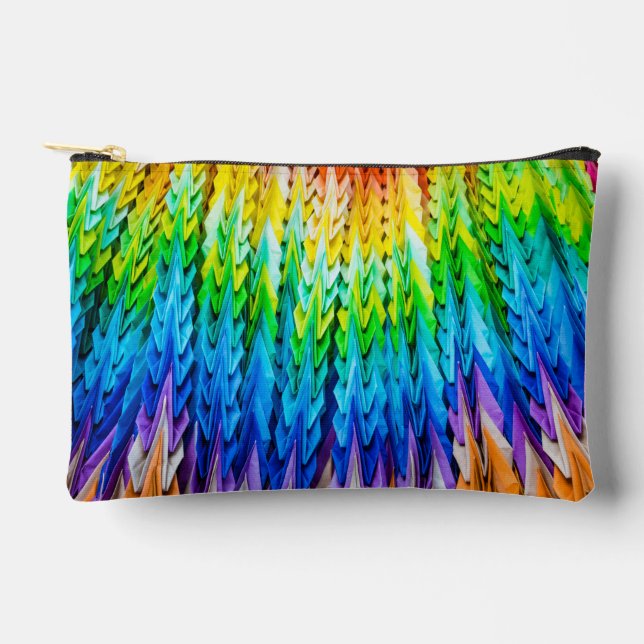 Senbazuru or one thousand origami cranes accessory pouch (Front)