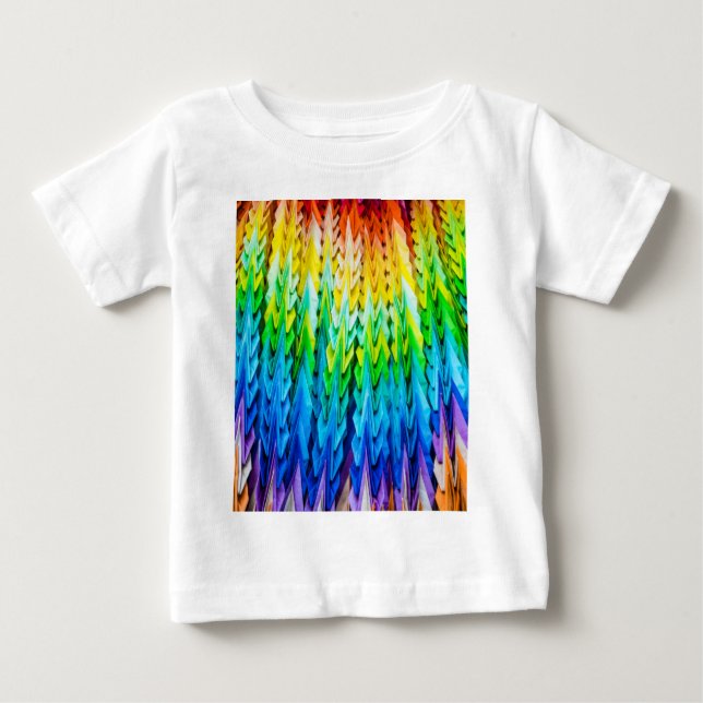 Senbazuru or one thousand origami cranes baby T-Shirt (Front)