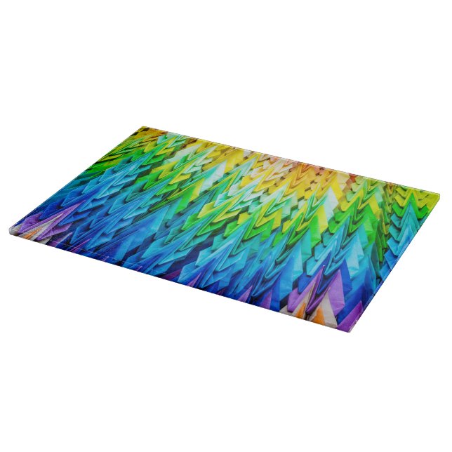 Senbazuru or one thousand origami cranes cutting board (Corner)