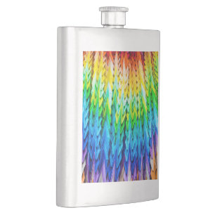 Senbazuru or one thousand origami cranes hip flask
